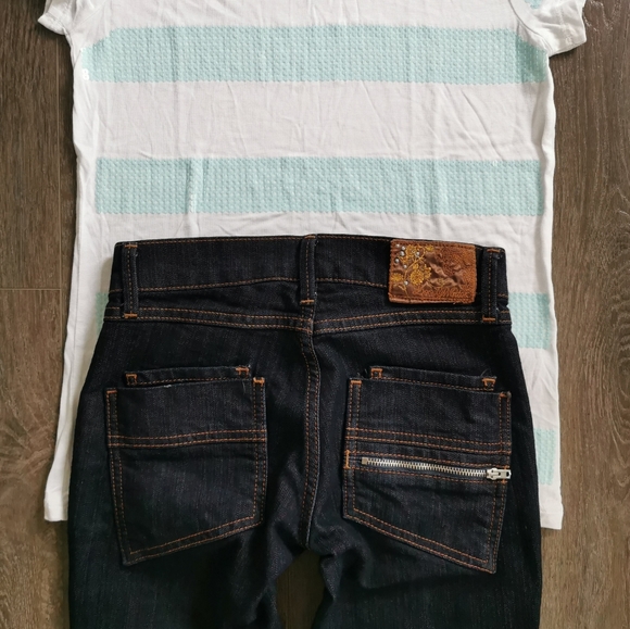 11-12 YEARS Designer Outfit, Skinny Jeans & T-Shirt NWT EUC - Picture 5 of 6